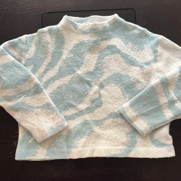 Anthropologie Sleeping On Snow Sky Blue Sweater - Picture 5 of 8